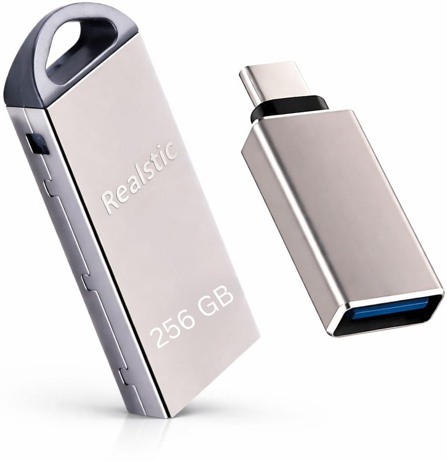 Realstic Pen Drive 256 GB Pen Drive Compatible with Audio Player, Tablet, Desktop Computer, Laptop, Gaming Console USB 2.0 Metal Case