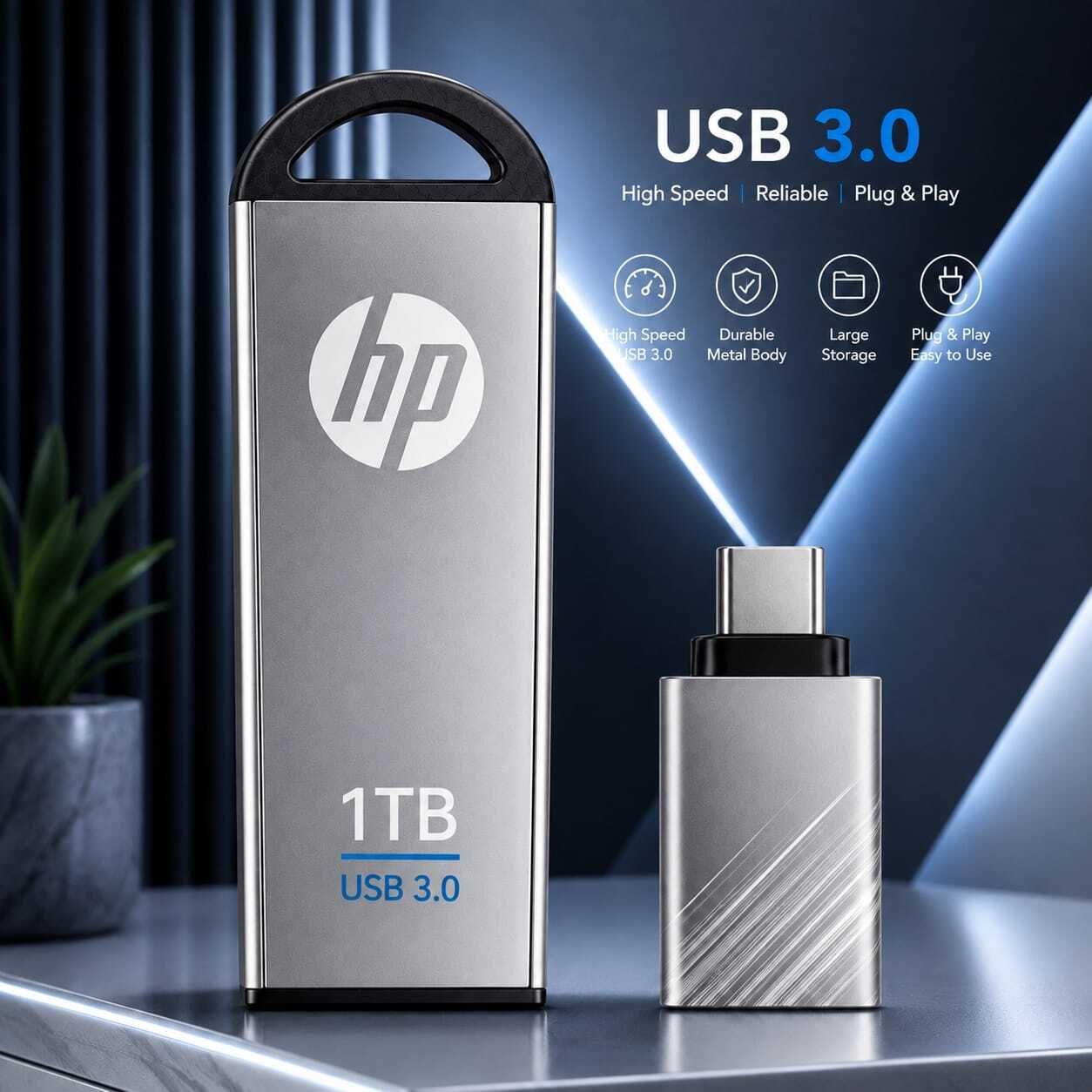HP V220 1 TB Pen Drive Compatible with Audio Player, Desktop Computer, Gaming Console, Laptop, Mobile, Netbook, Tablet, Television USB 3.0 Metal Case-image-24