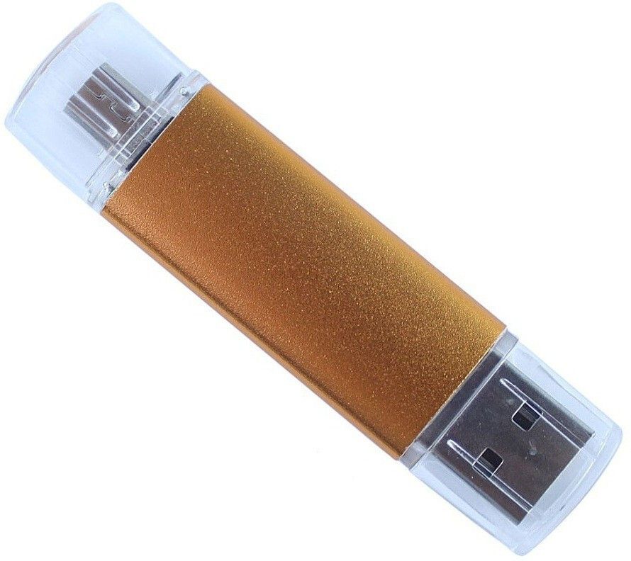 Nexshop Attractive 2 IN 1 Golden OTG Drive + Flash Drive USB 2.0 4 GB OTG Drive Compatible with Laptop, Audio Player, Gaming Console, Tablet, Desktop Computer, Television, Mobile, Netbook USB 2.0 Plastic Case-image-46