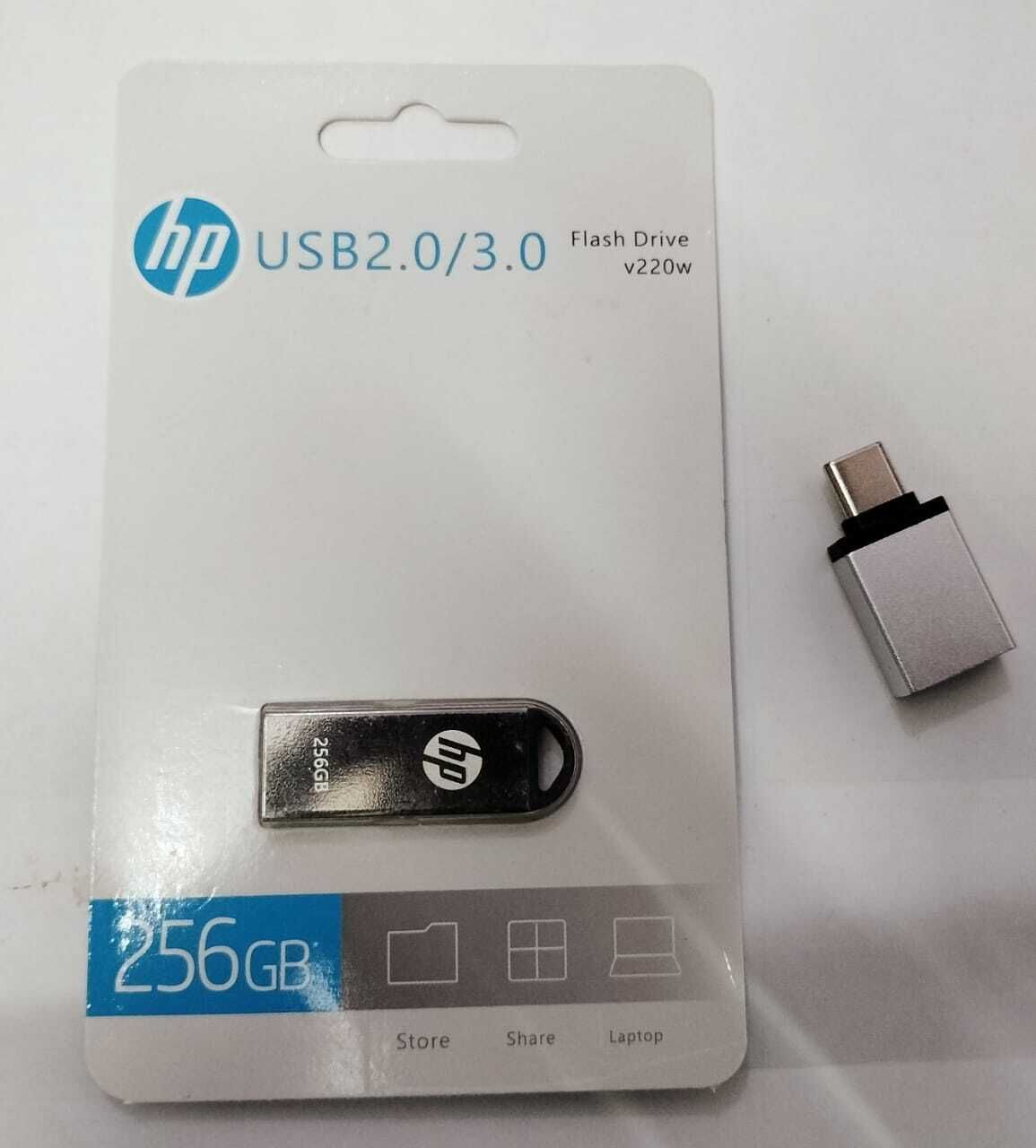 HP 220V 256 GB OTG Drive Compatible with Desktop Computer USB 2.0 Metal Case-image-49