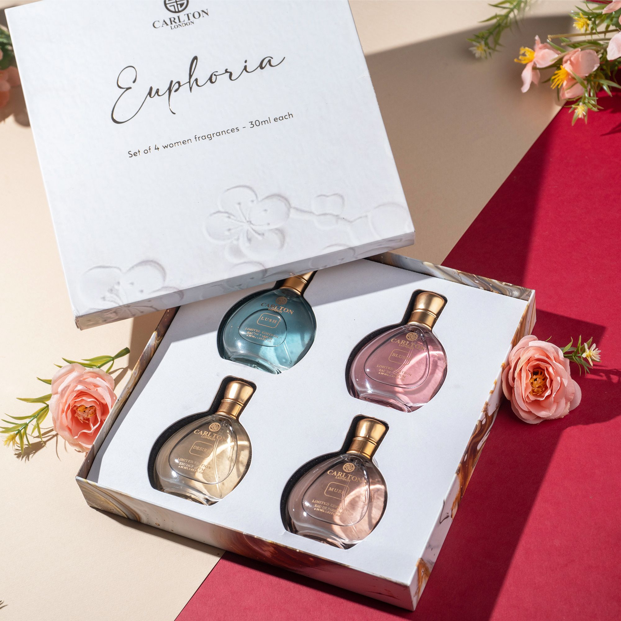 Euphoria Women Perfume Gift Set of 4-30 ml each |120 ml Gift Pack Eau de Parfum-120 ml