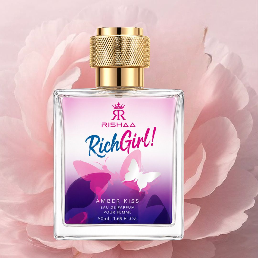 RichGirl Amber Kiss EDP Perfume for Women | Elegant Floral Notes Eau de Parfum - 50 ml-image-8