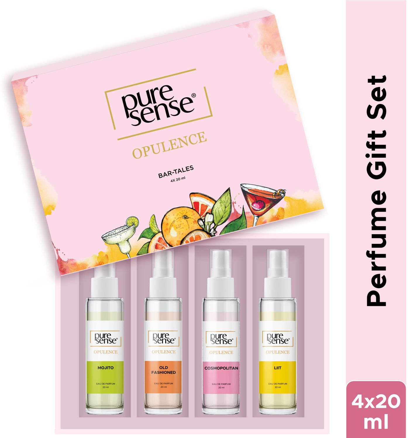 Bar-Tales Travel Gift Set (Mojito + Old Fashion + Cosmopolitan + LIIT) Perfume - 80 ml-image-19