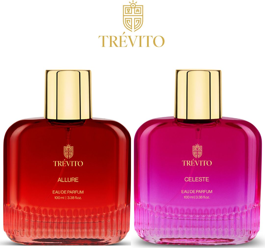 trévito Allure & Celest Premium Long Lasting Luxury Perfume for women combo Eau de Parfum - 200 ml-picture-12