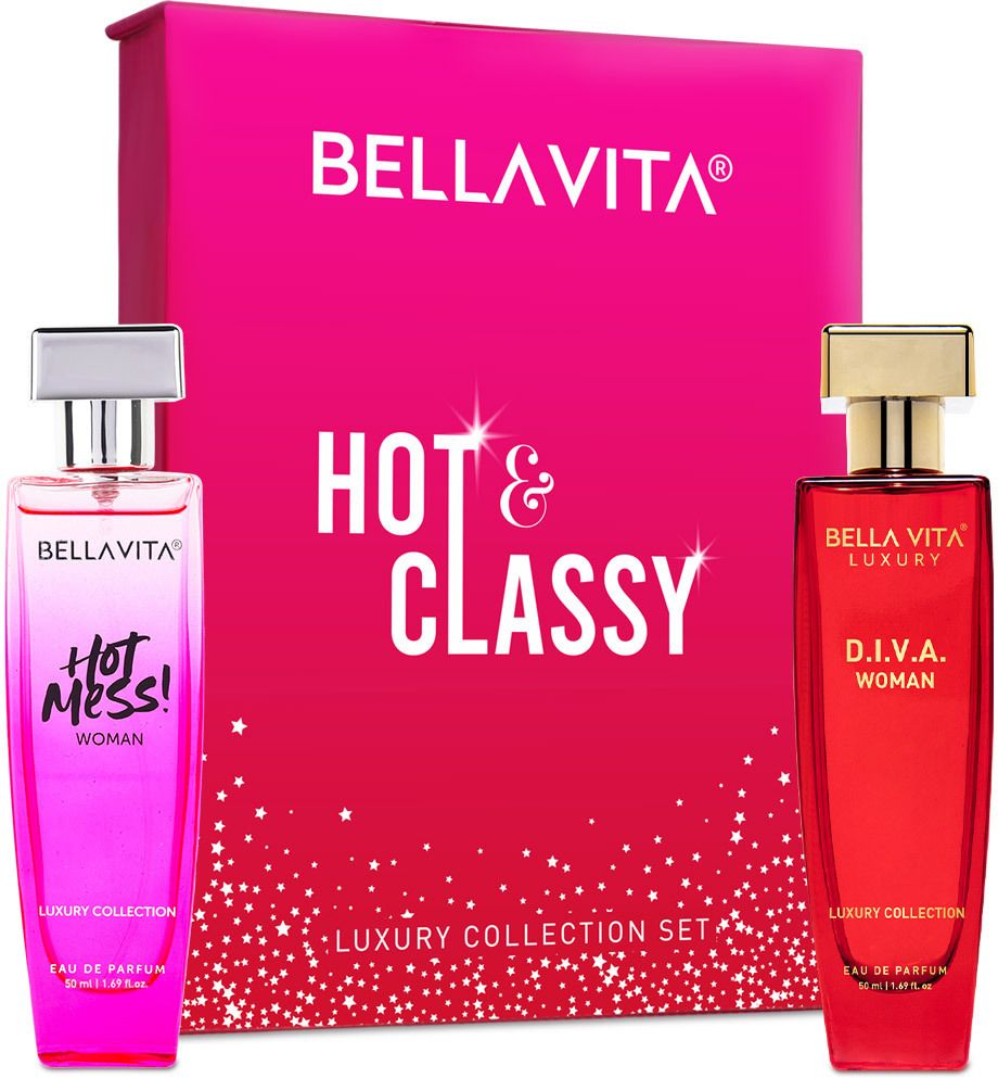 Hot & Classy Woman Perfume Gift Set|2x50 ml|Long Lasting Fragrance| Eau de Parfum-100 ml
