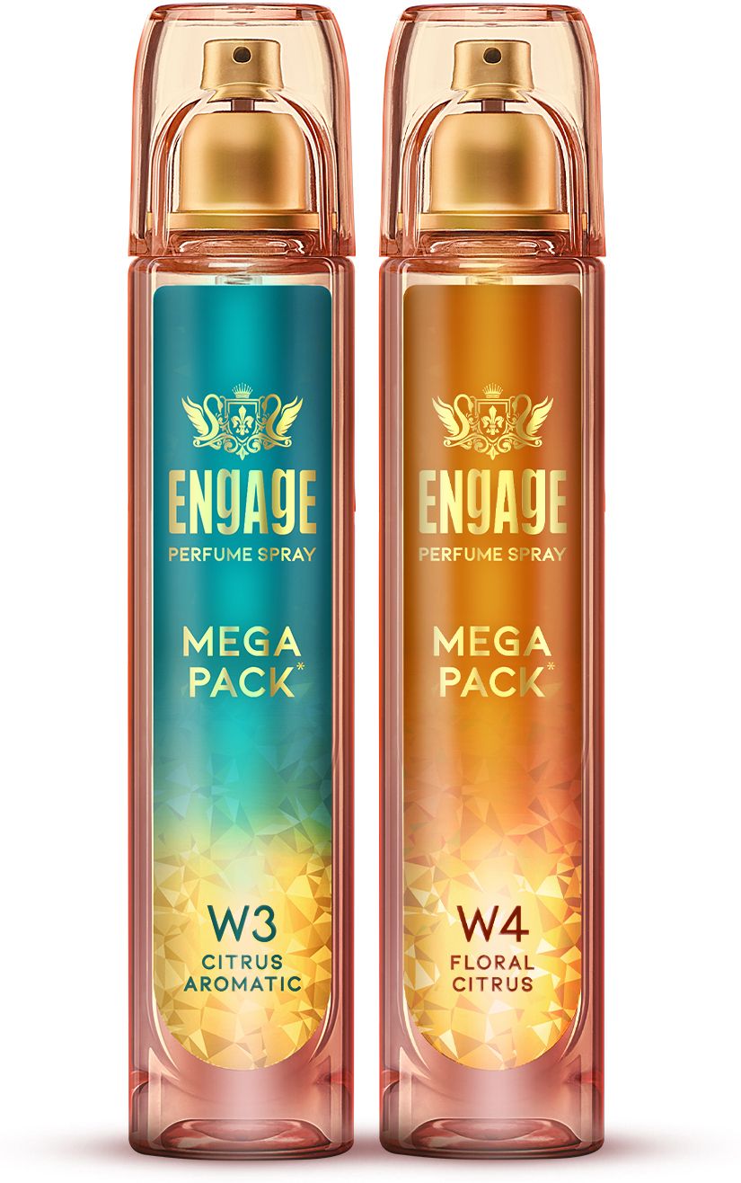 W3 + W4 Perfume Spray Mega Pack Combo for Women 160ml x2 Perfume - 320 ml