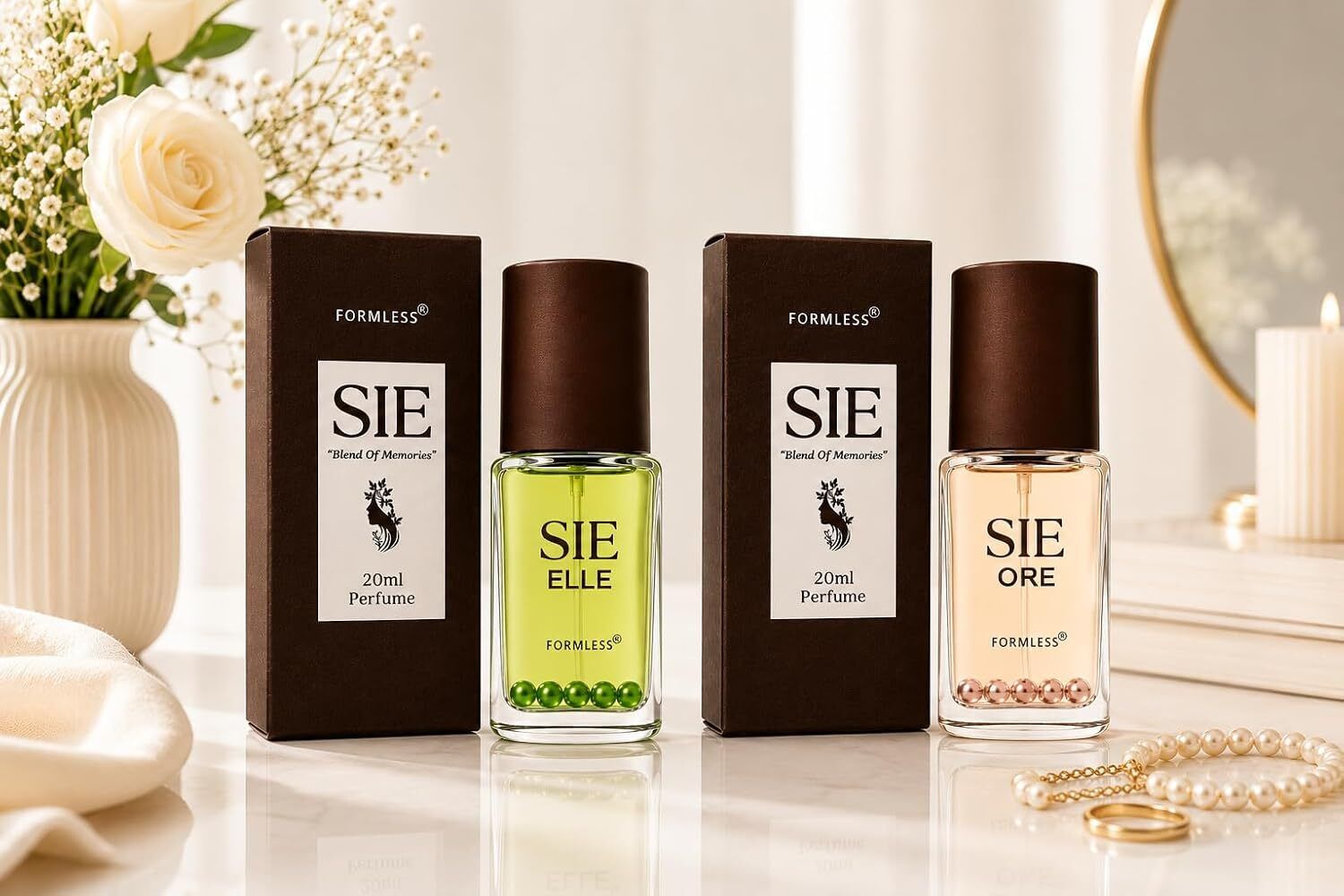 formless SIE ELLE & ORE Perfume Combo | Long Lasting with Fresh & Woody Notes| 2x20ml Perfume - 40 ml-picture-36