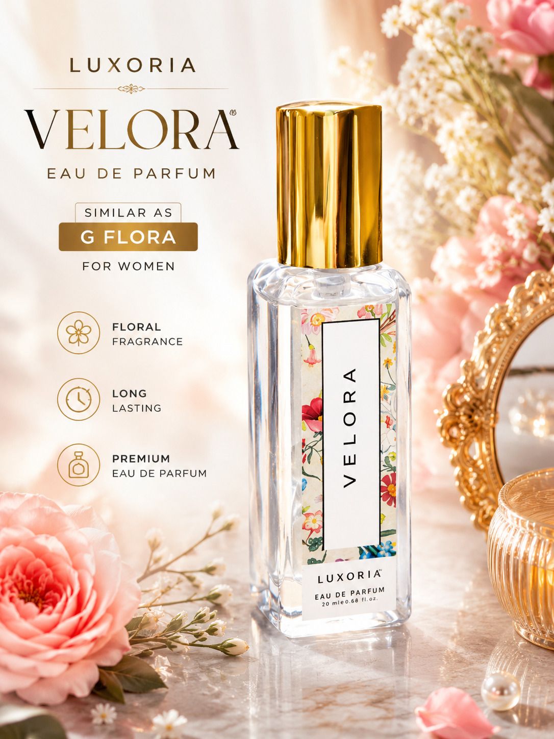 Velora EDP 20 ml for Women | G Flora Inspired Eau de Parfum - 20 ml-image-36