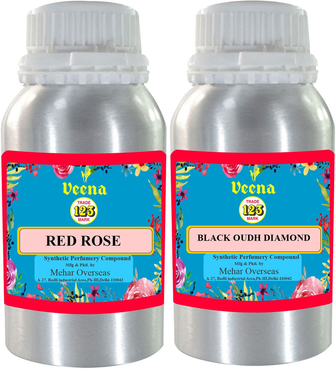 Veena Combo Perfume Concentrate, Attar, Diffuser, Fragrance Oil Red rose & Black Oudh Home, Candle, Burner, Shop Making Diffuser-image-3