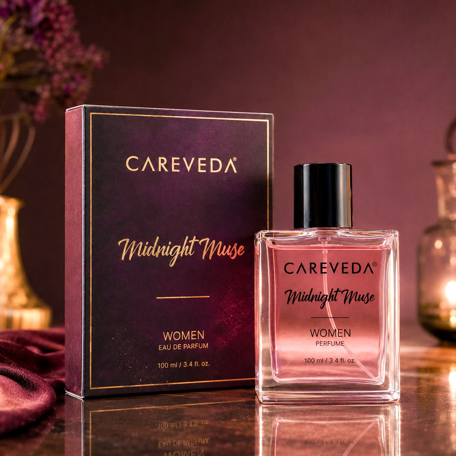 careveda Midnight Muse Perfume for Women | Long Lasting Floral & Oriental Fragrance | Eau de Parfum - 100 ml-picture-20