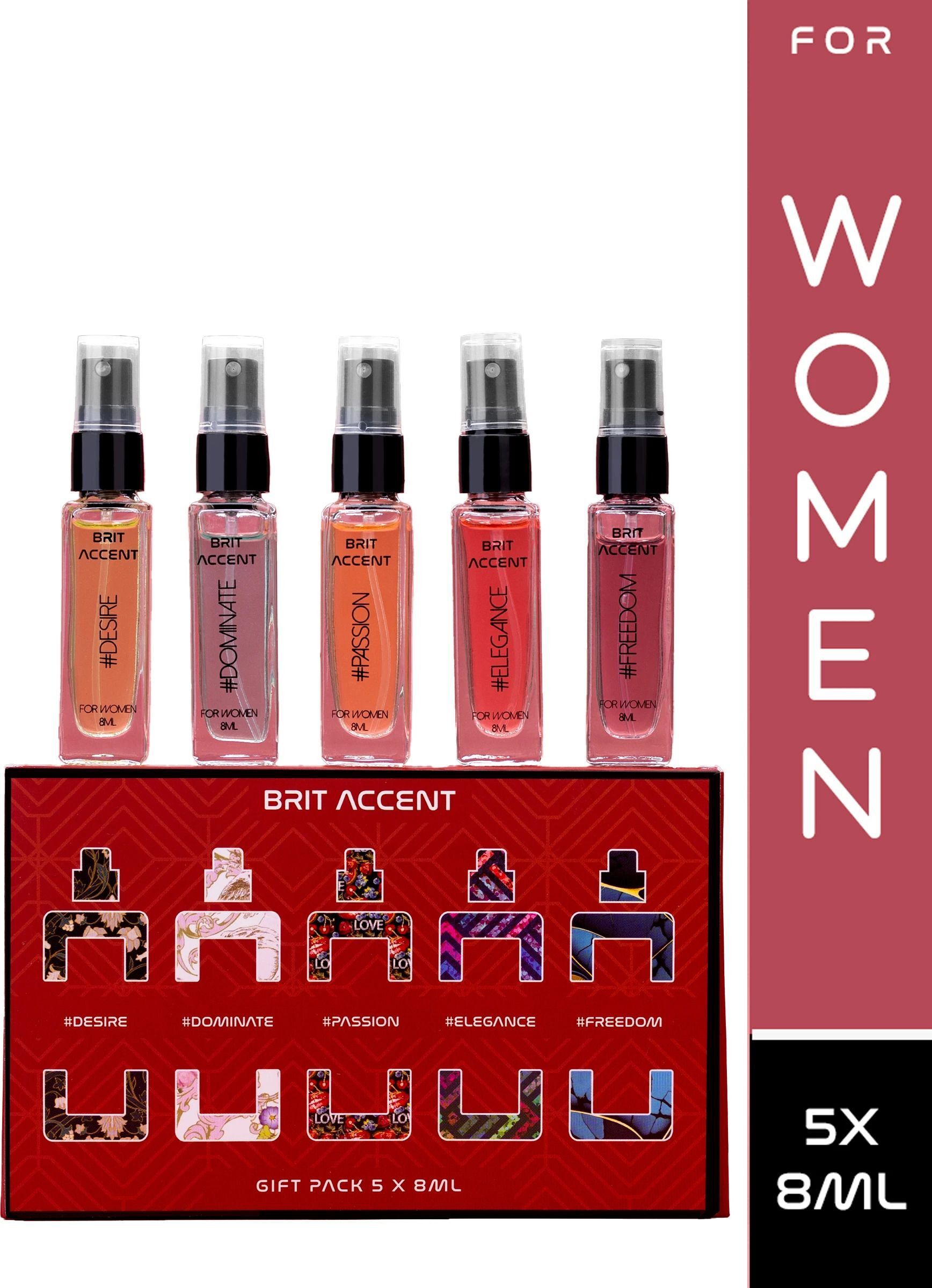 brit accent | Perfume Gift Pack for Women | 5 x 8ml | Premium Fragrances| Eau de Toilette - 40 ml-picture-15