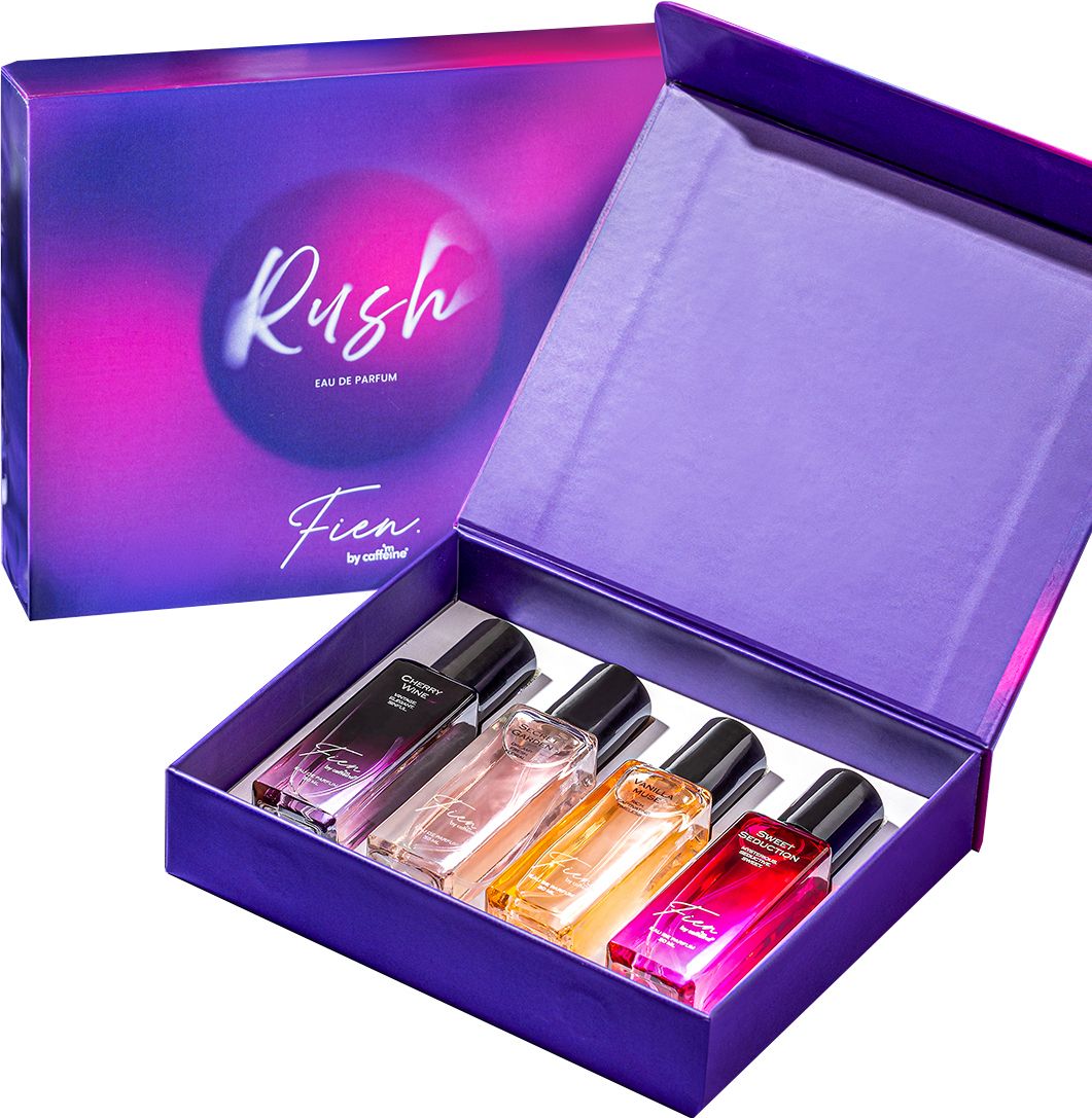 fien by mcaffeine Rush Perfume Gift Set for Women | 12 Hrs Long Lasting - Vanilla Muse,Cherry Wine Eau de Parfum-80 ml-picture-16