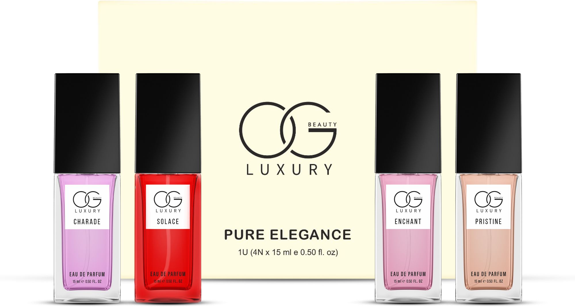 og luxury LUXURY Pure Elegance Perfume Pack of 4 | Pure Delight | Long Lasting Fragrance Eau de Parfum-60 ml-picture-13