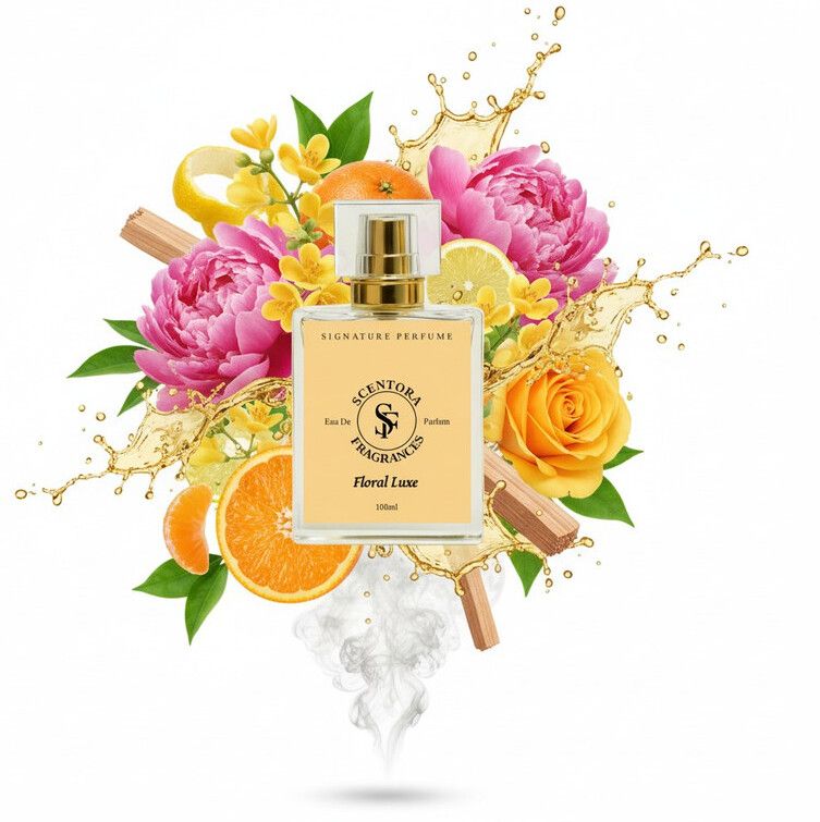 scentora fragrances Floral Luxe 100ml Extrait De Parfum - Bright Mandarin & Peony Floral Extrait De Parfum - 100 ml-picture-27