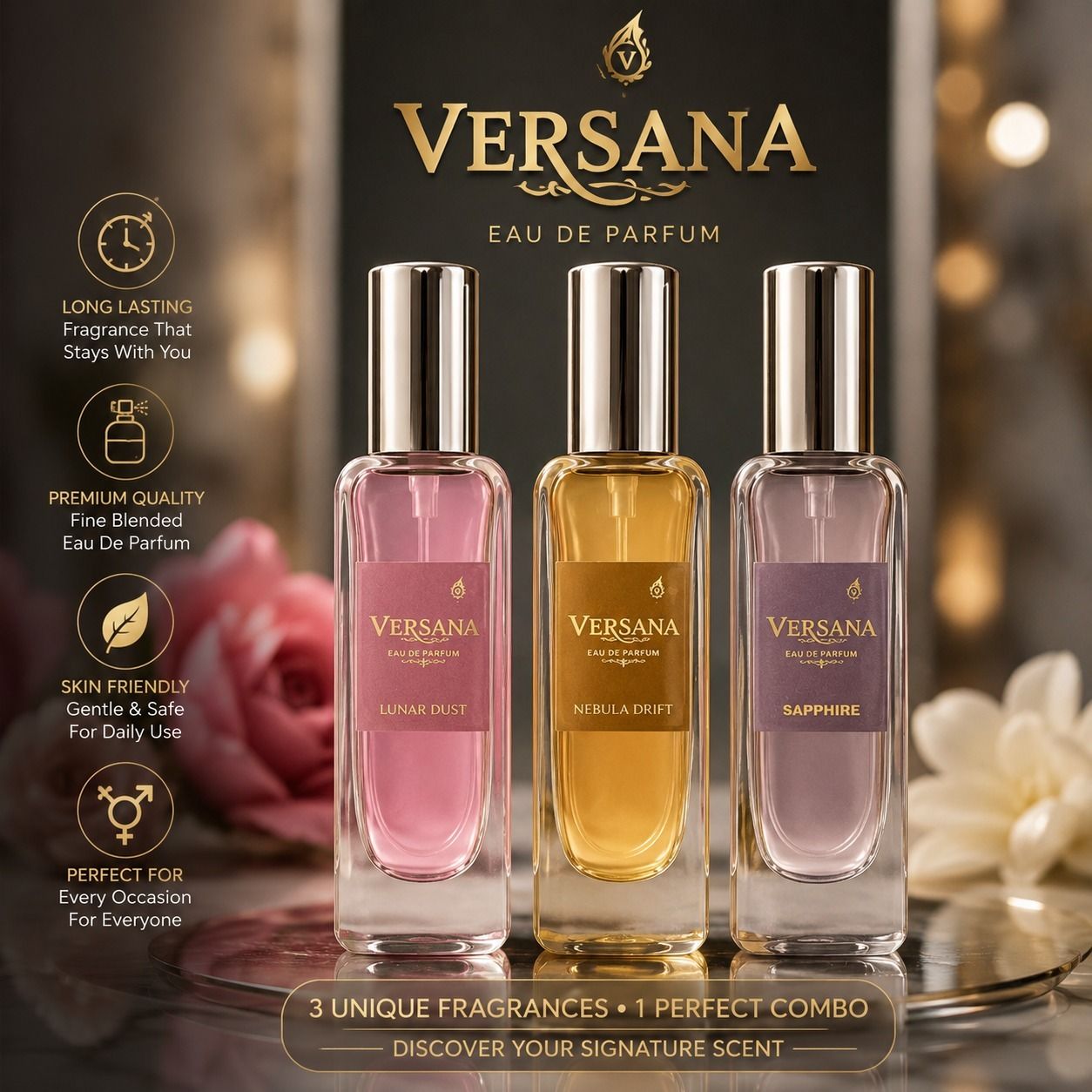 versana Luxury Perfume Combo Gift Set Long Lasting Eau De Parfum For All Eau de Parfum - 60 ml-picture-43