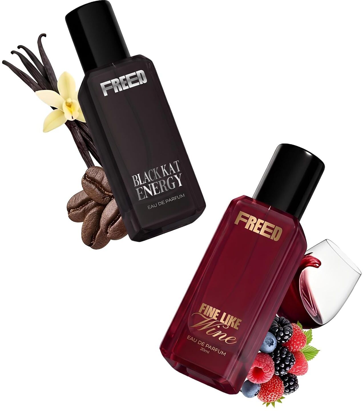 Black Kat Energy & Fine Like Wine Perfume for Women | Vanilla, Jasmine & Coffee Eau de Parfum - 40 ml-image-6