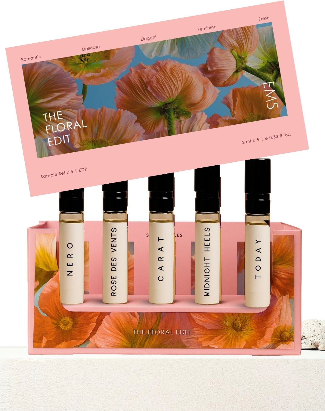 em5 Pack of 5× 2ml Vials Floral Scents | Elegant Women’s Perfume Giftset | Eau de Parfum - 10 ml-picture-16