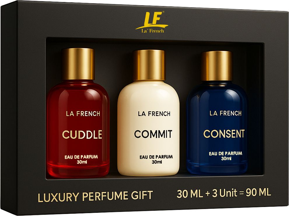 Perfume Gift Set for Women Cuddle | Comitt | Consent Long Lasting Scent 30ml X 3 Eau de Parfum-90 ml-image-47