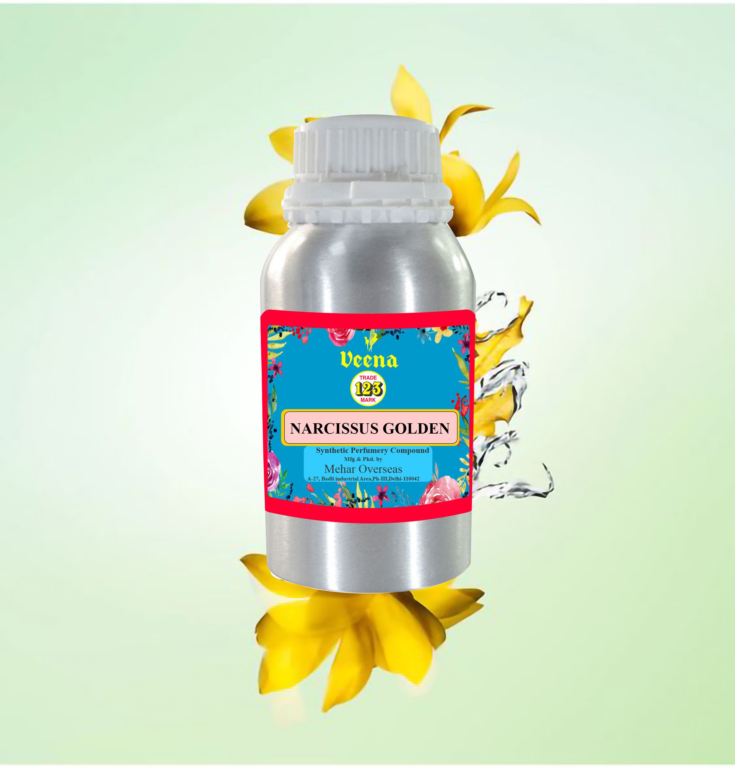 Veena Narcissus Golden Attar, Diffuser Oil, Unisex, Popular Scent, Non-Alcoholic Room, Garden, bedding room, Office, Bar Diffuser-image-4