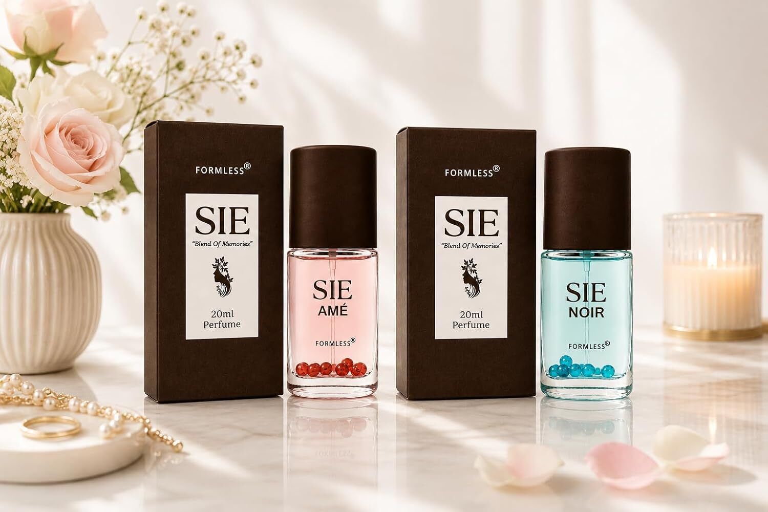 formless SIE SIE AME & NOIR Perfume Combo | Long Lasting with Fresh & Woody Notes| 2x20ml Perfume - 40 ml-picture-40