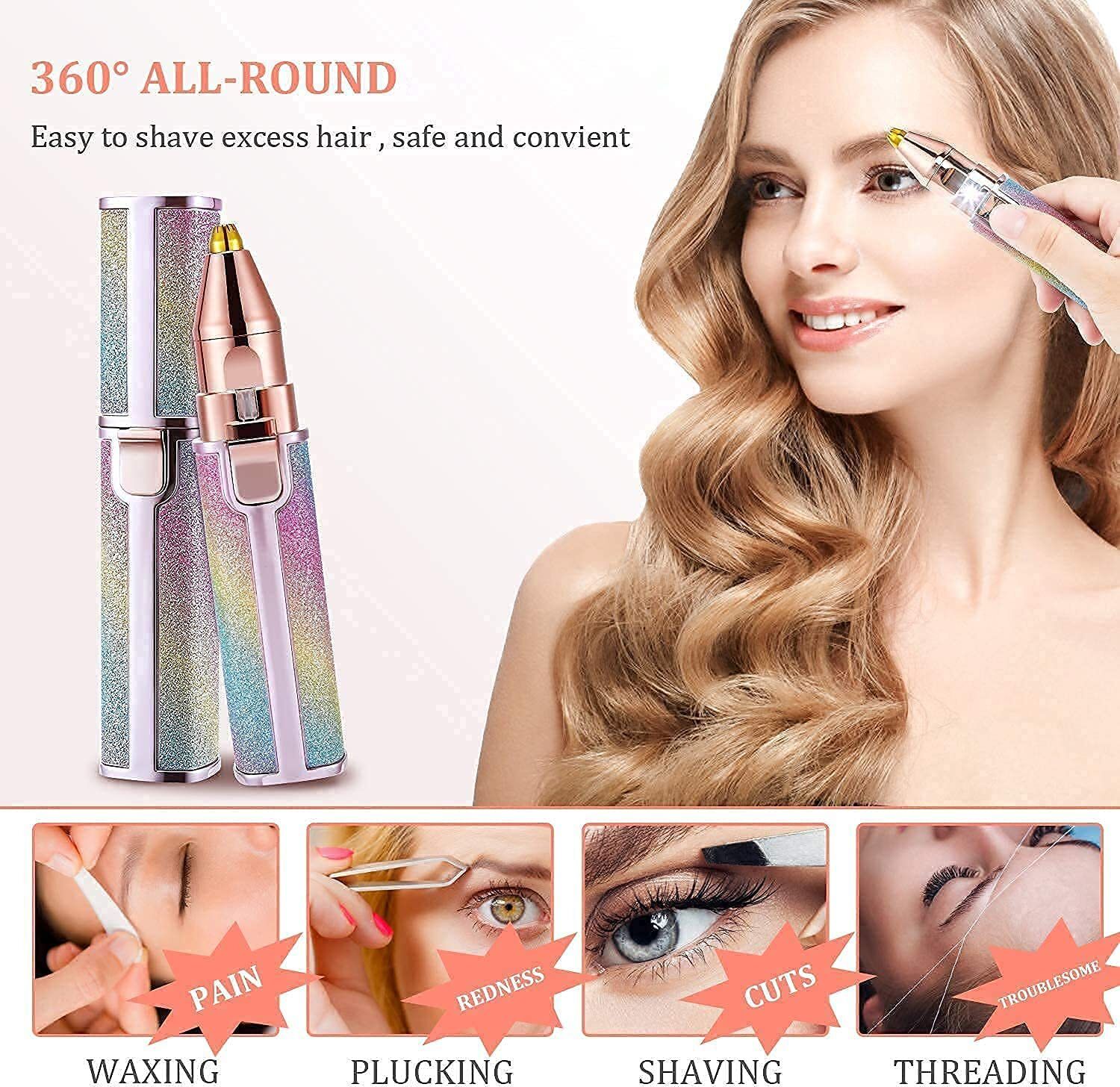 TANTELLO Facial Hair Removal for Women Man Electric Eyebrow Shaper Personal Care Appliance Combo-image-33