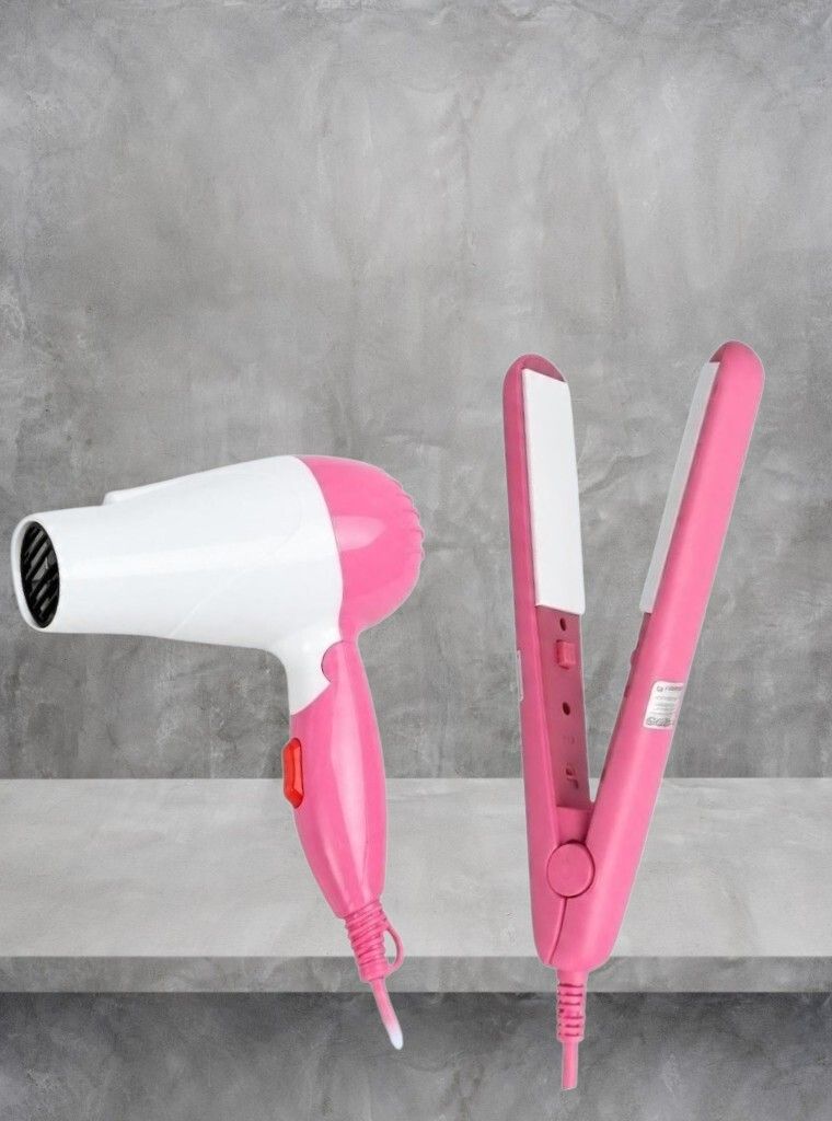 GLOWVITY GK FIRM FIRST CHOICE COMBO PACK OF MINI HAIR STRAIGHTENER WITH HAIR DRYER-16 Personal Care Appliance Combo-image-34