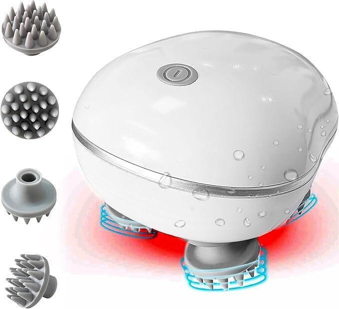 TRINGDOWN Electric Scalp Massager, Head Massager Scalp with 4 Removable Massage Claws Personal Care Appliance Combo-image-6