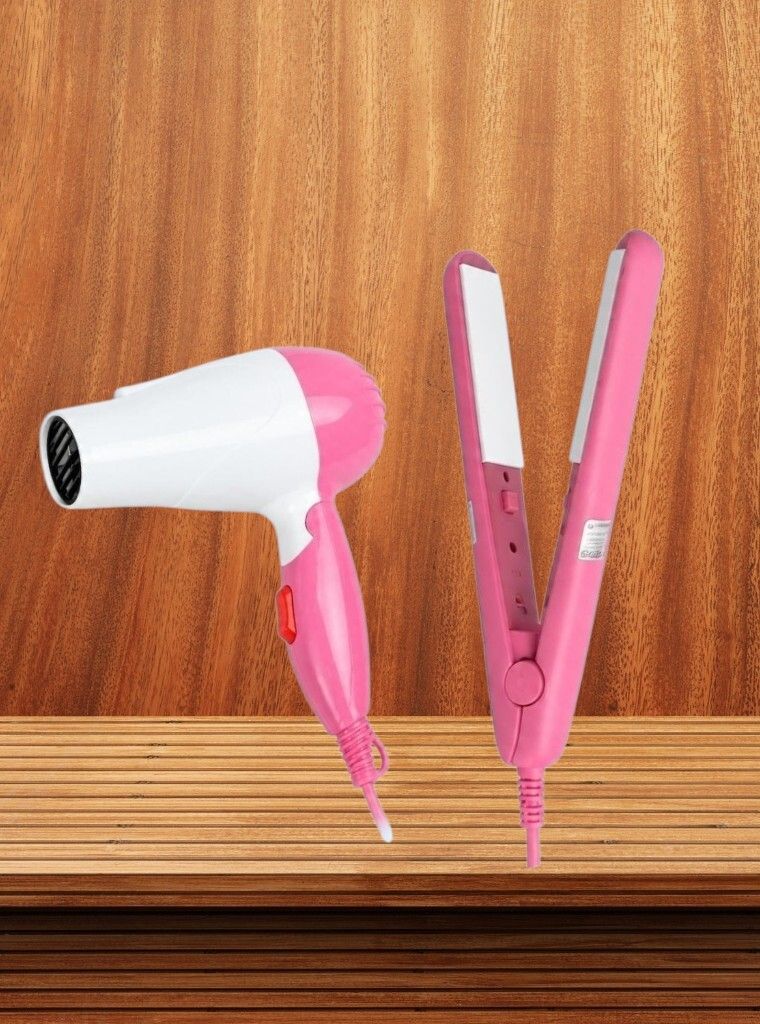 GLOWVITY GK FIRM FIRST CHOICE COMBO PACK OF MINI HAIR STRAIGHTENER WITH HAIR DRYER-24 Personal Care Appliance Combo-image-49