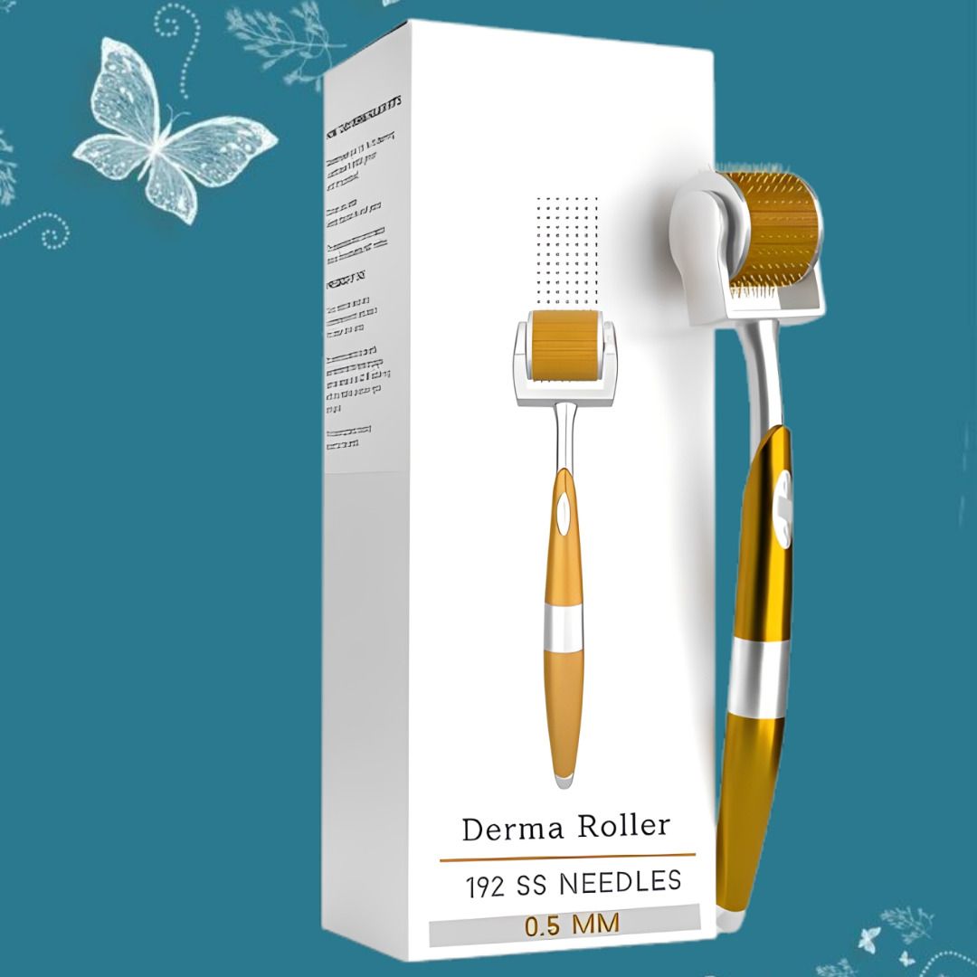 HAREPRIYA Professional Microneedle Roller 192 SS Needles for Skin Personal Care Appliance Combo-image-1