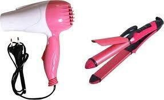 ELENVO 2-in-1 Hair Styler Combo | Professional Dryer + Ceramic Straightener Personal Care Appliance Combo-image-3