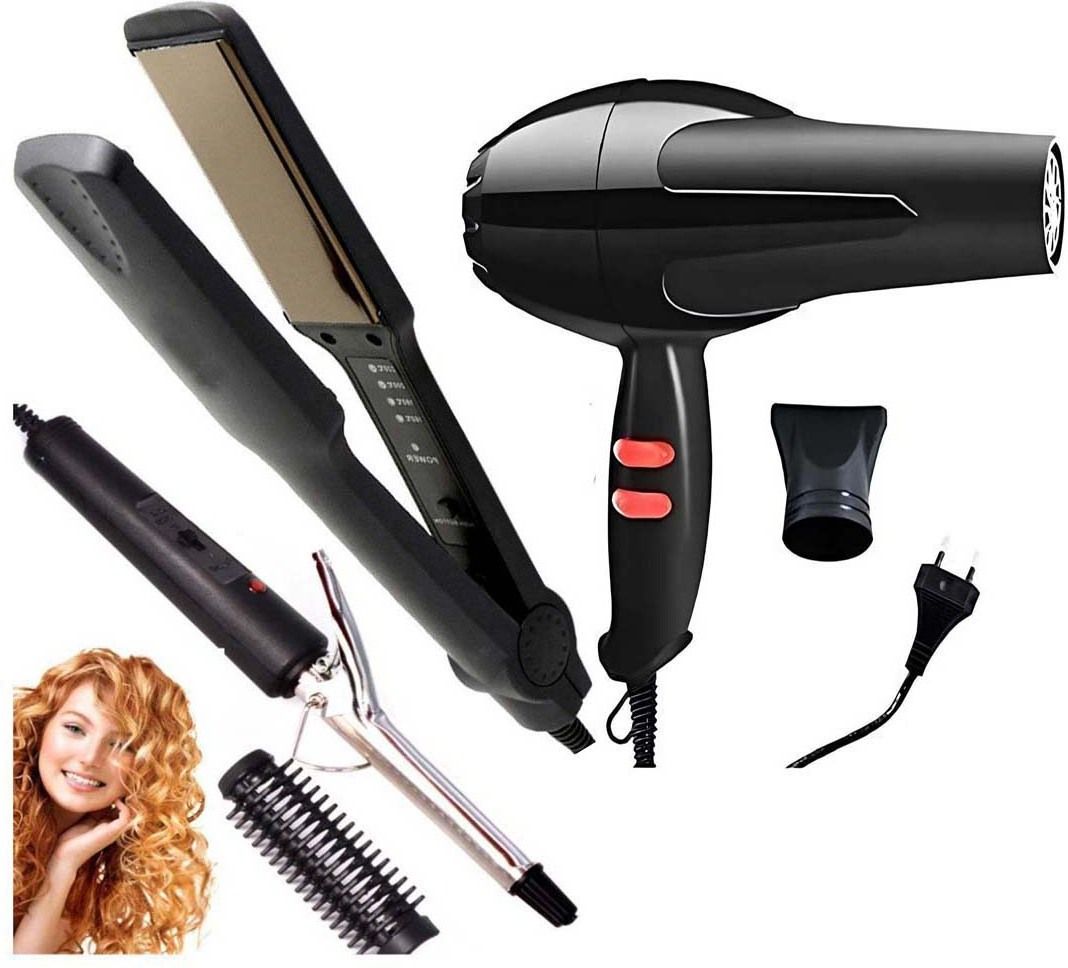 Nirvani Combo of NV-6130 Hair Dryer and KM-329 hair straightener, 471B hair curler Personal Care Appliance Combo-image-49