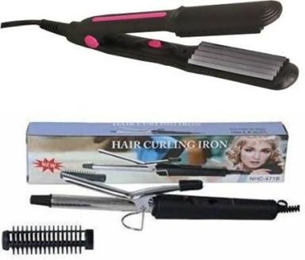CURLEX Perfect Combo of Hair Curler & Hair Crimper for Women & Girls | Personal Care Appliance Combo-image-25