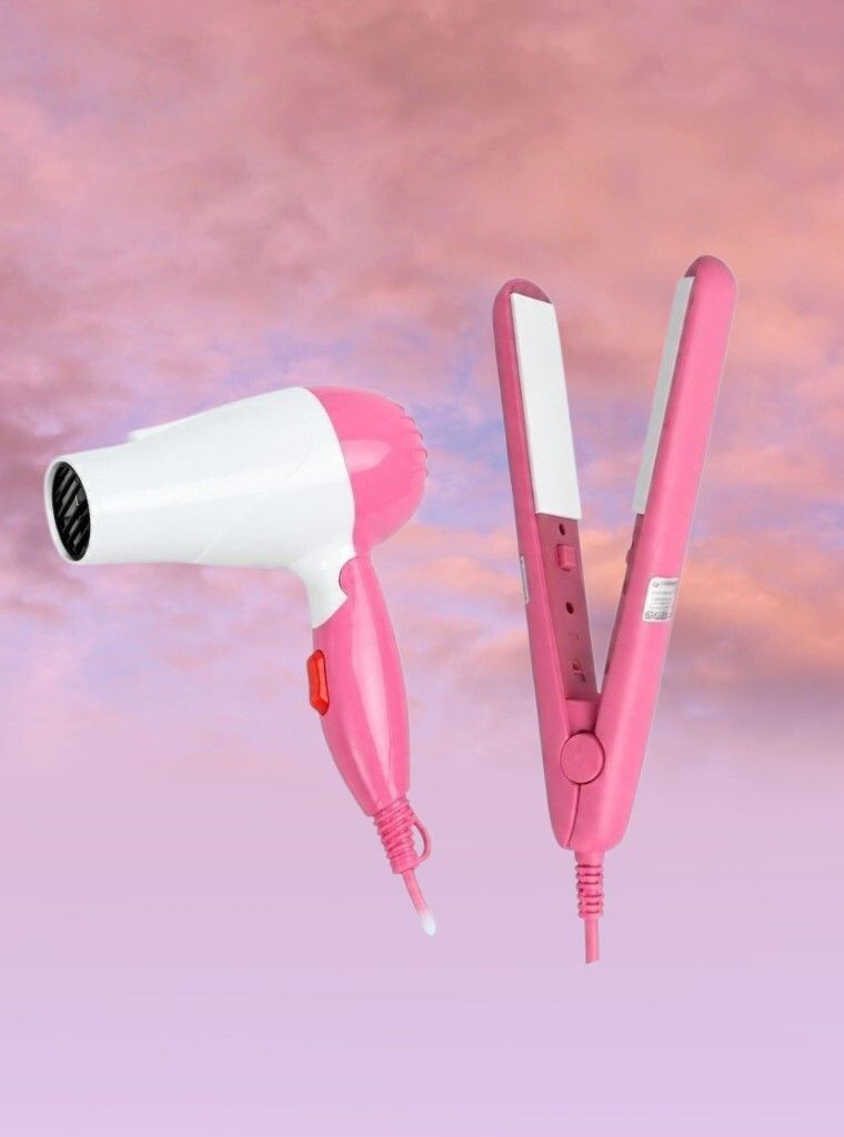 GLOWVITY GK FIRM FIRST CHOICE COMBO PACK OF MINI HAIR STRAIGHTENER WITH HAIR DRYER-26 Personal Care Appliance Combo-image-39