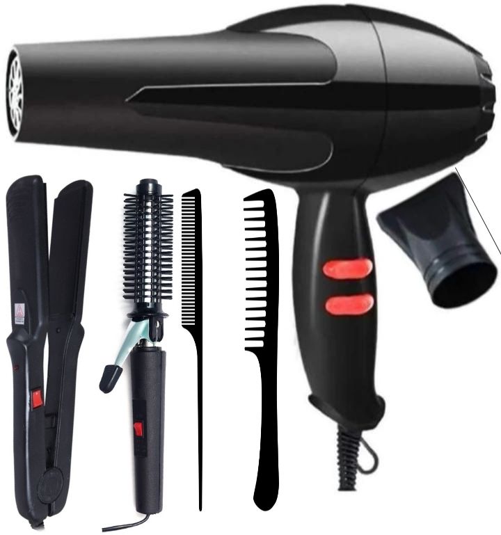 quktion HAIR DRYER 1500WATT HAIR CURLER AND STRAIGHTENER TWO COMBS Personal Care Appliance Combo