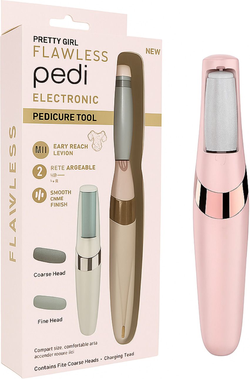 Lynacz Rechargeable Electronic Pedicure Tool with Callus Remover & Roller Heads Personal Care Appliance Combo-image-29