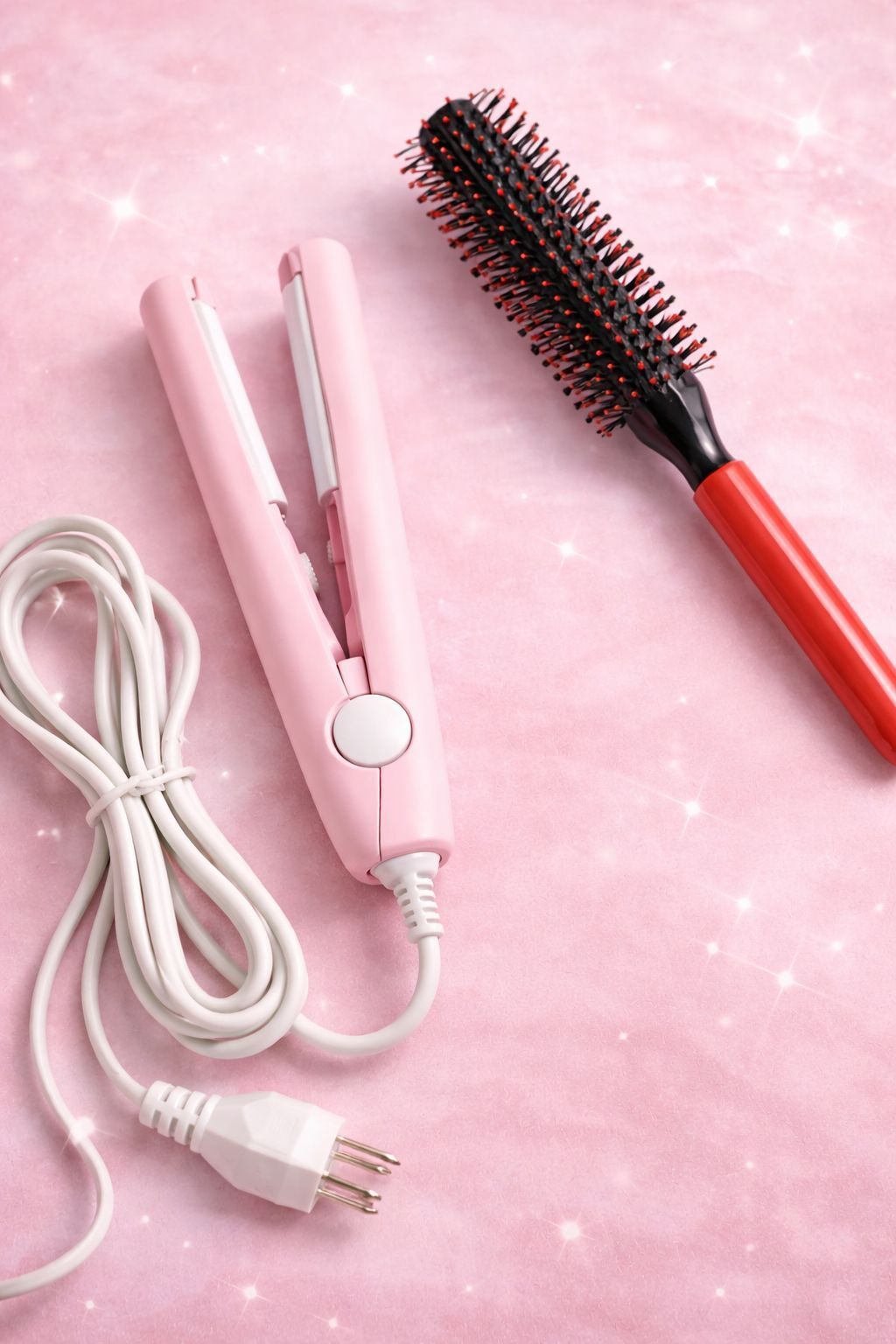 SONAESSENTIAL Professional Mini Hair Straightner + Round Hair Brush Comb Personal Care Appliance Combo-image-7