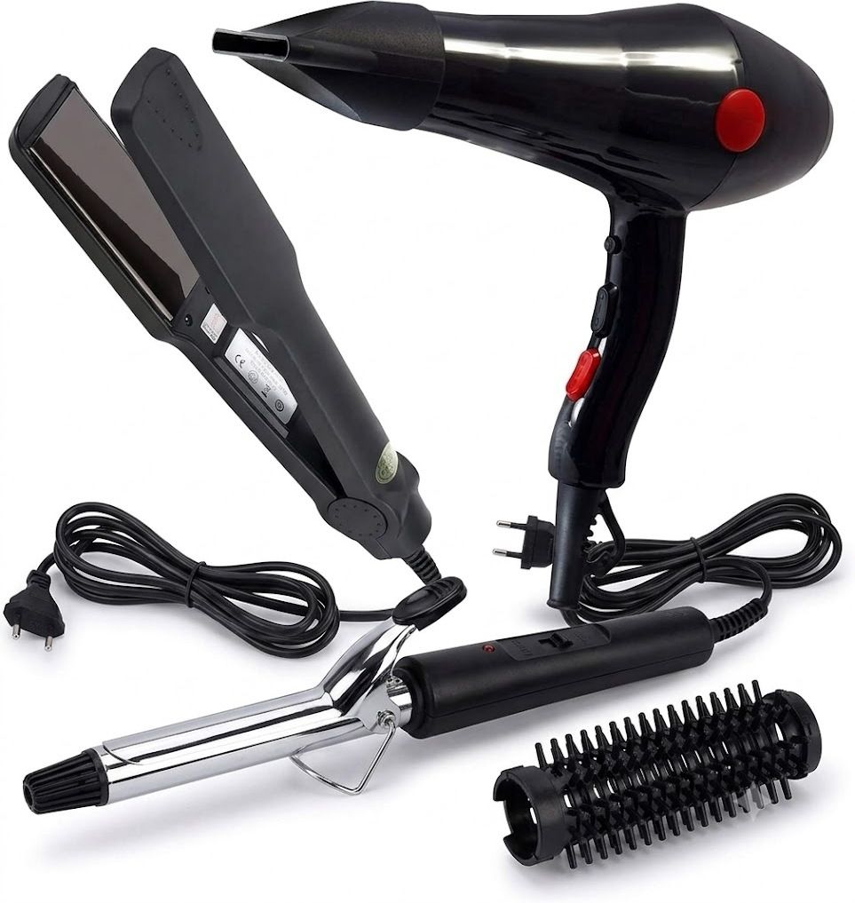 RK INDIA Hair Dryer 2000 Watts Hair Straightener 329 & 471B Curler Combo Personal Care Appliance Combo-image-49