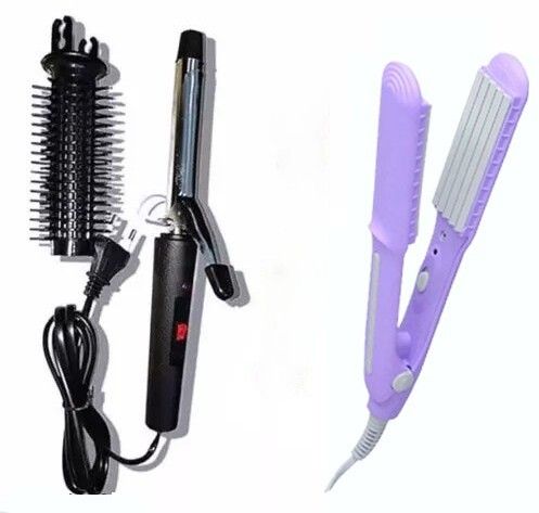 CURLEX Hair Styler Combo for Women and Girls | Hair Curler | Hair Crimper Personal Care Appliance Combo-image-7
