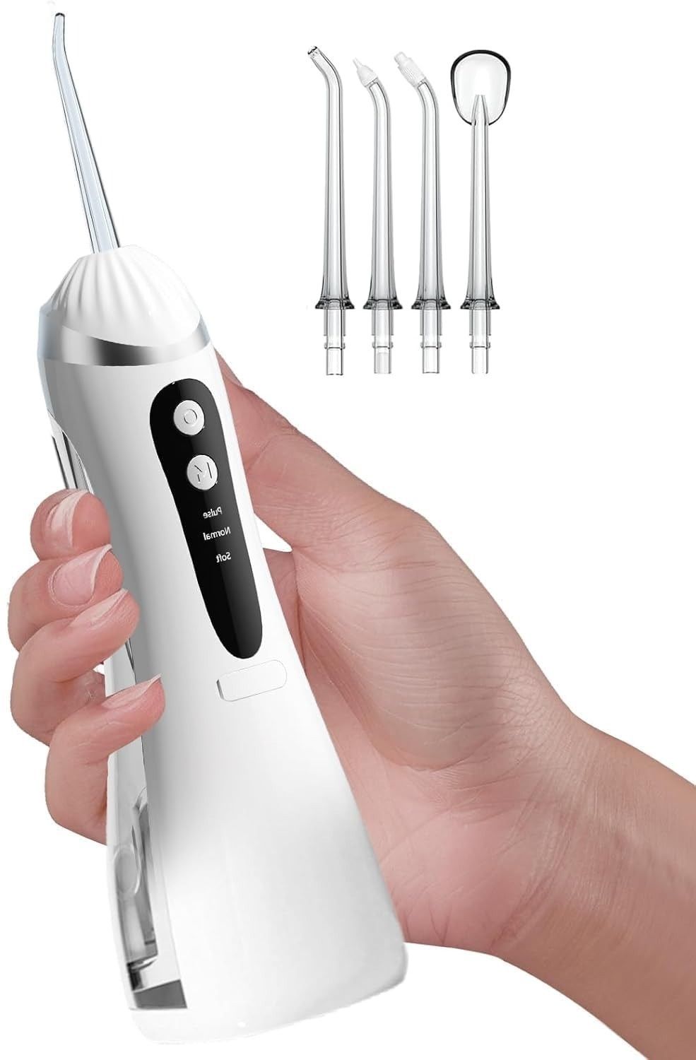 ARDAKI Water Flosser for Teeth Cleaning,Cordless Rechargeable Oral Irrigator,4Tip&3Mode Personal Care Appliance Combo-image-14
