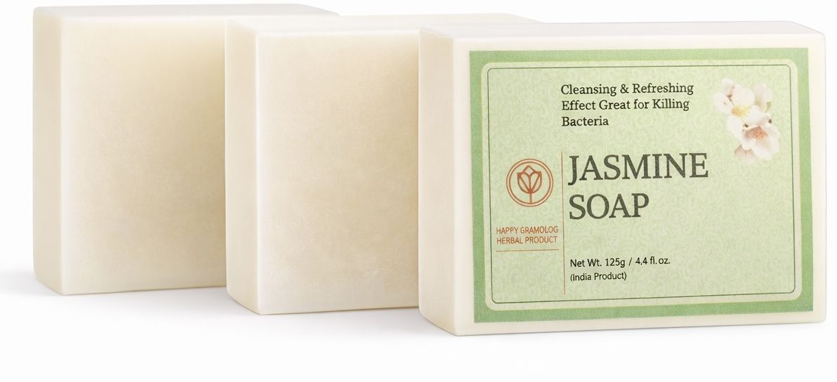 rupveda Happy Khadi Jasmine Herbal Soap | Pack of 3 | Mild Fragrance & Daily Use Personal Care Appliance Combo-image-40