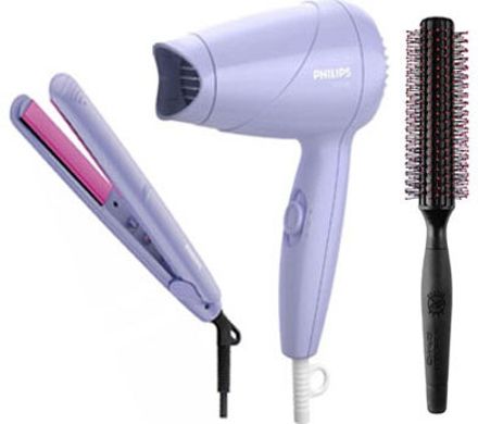 PHILIPS HP8643/56 1000 Watts Combo, Miss Fresher's Styling Kit & Round Brush Personal Care Appliance Combo-image-3