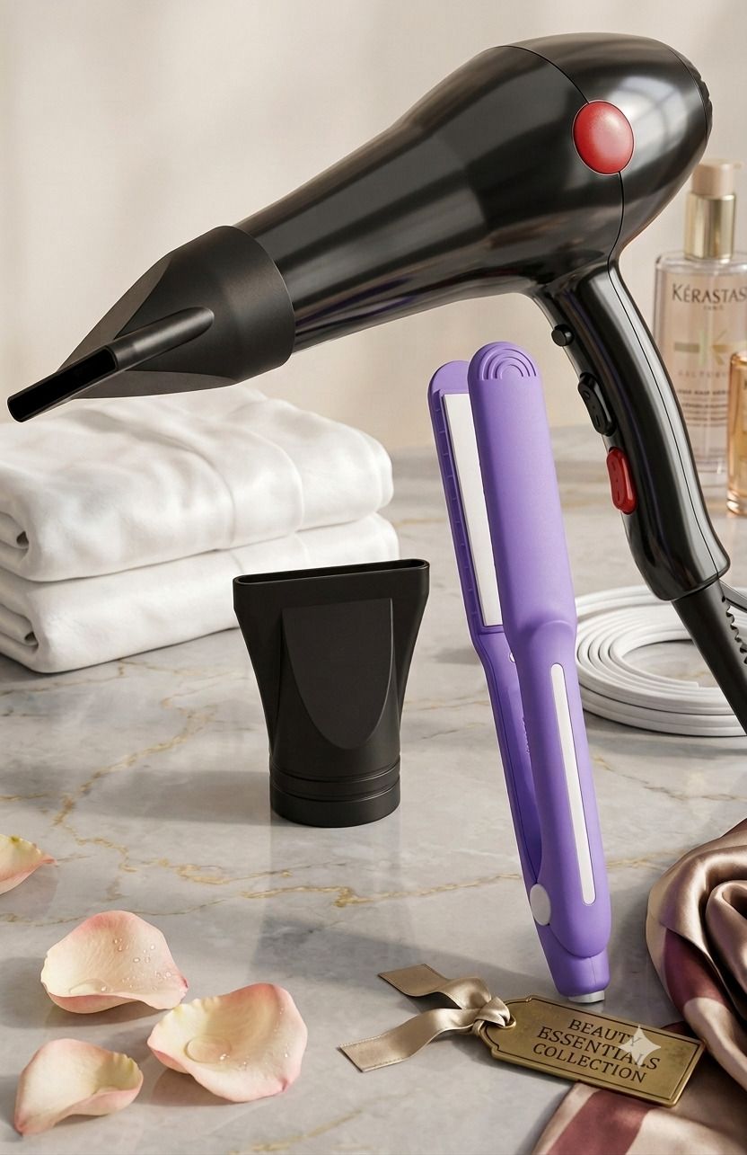UKSTYLZ Hair Dryer 2000 Watts & Hair Straightener 8006 Combo Personal Care Appliance Combo-image-5