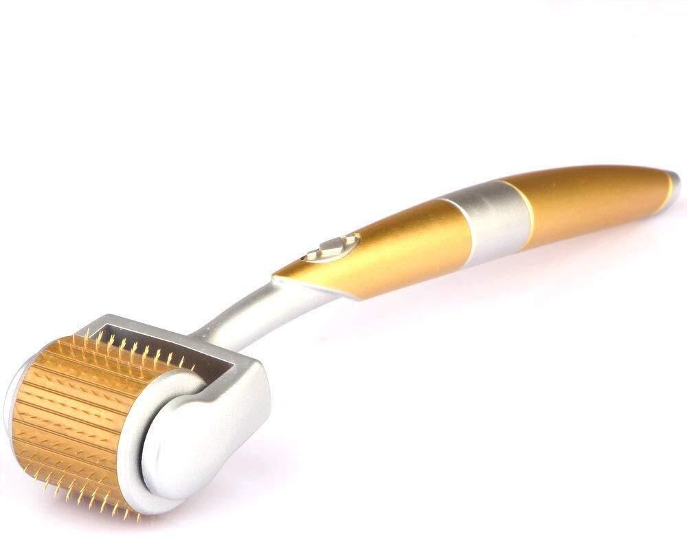 ZGTS Derma Roller 0.5 mm 192 Needles Gold Plated Titanium Alloy Needles Roller Personal Care Appliance Combo