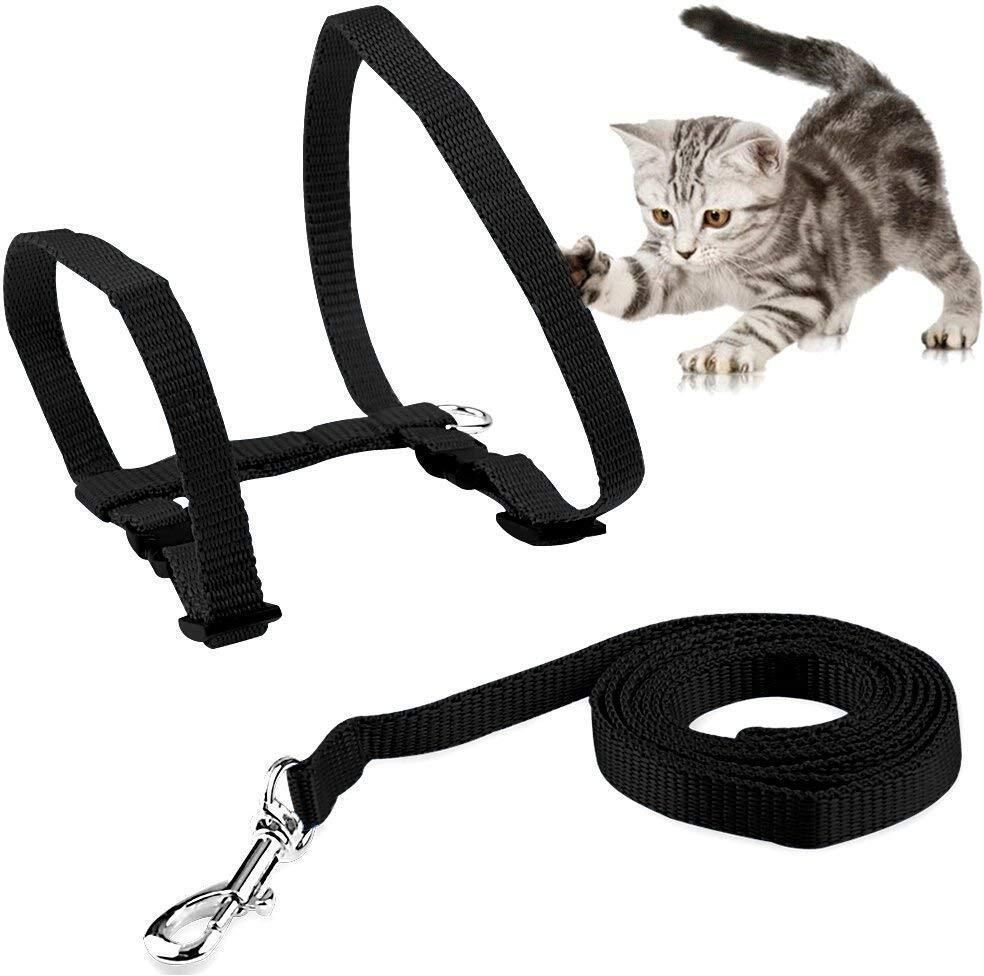 dosan Cat Harnes Leash Set For Cat Kitten (1/2 inch Wide) Cat Harness & Leash-picture-30
