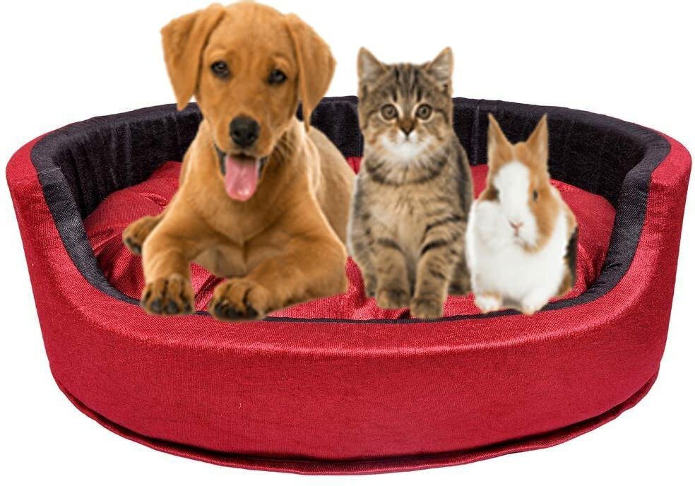 heaven luxurious Reversible Dual Velvet Luxury Sofa PET Bed for Dog CAT Puppy Rabbit M Pet Bed-picture-40