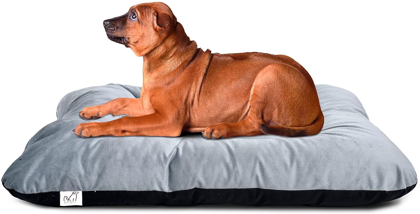 pet's bff Rectangular Reversible Bed for Dog & Cat, Washable Velvet (50*60 cm) S Pet Bed-picture-20