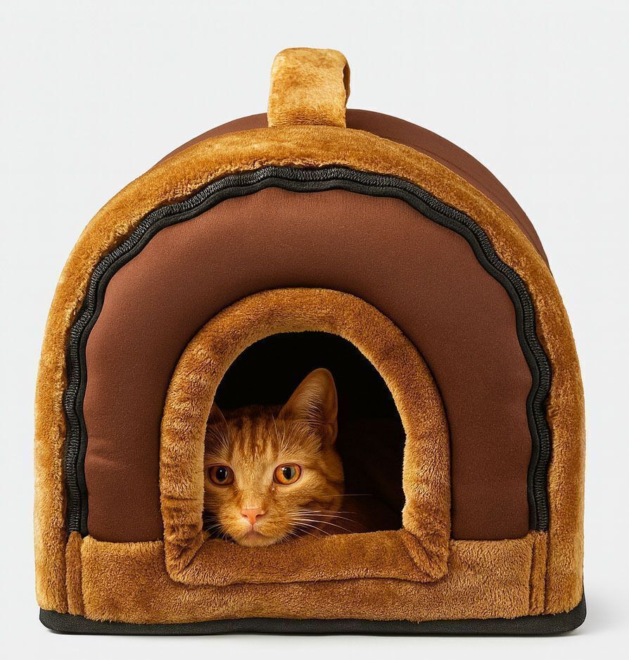 paitsco Small Pet Dog House, 2 in 1 Puppy House S Pet Bed-picture-31