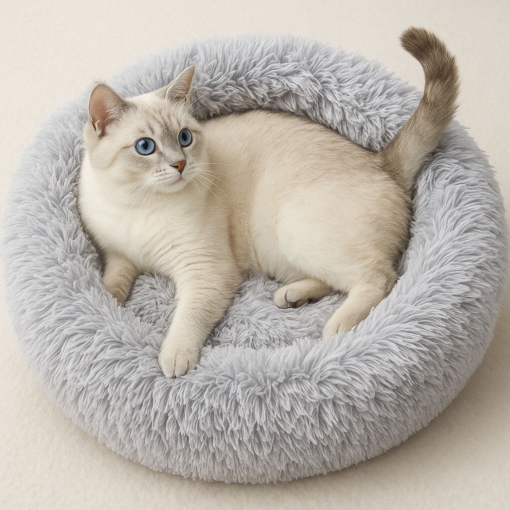 teddyribbons TEDDY RIBBONS Best Soft Pet Bed for Cats and Dogs , Washable, Sizes for Small, S Pet Bed-picture-36