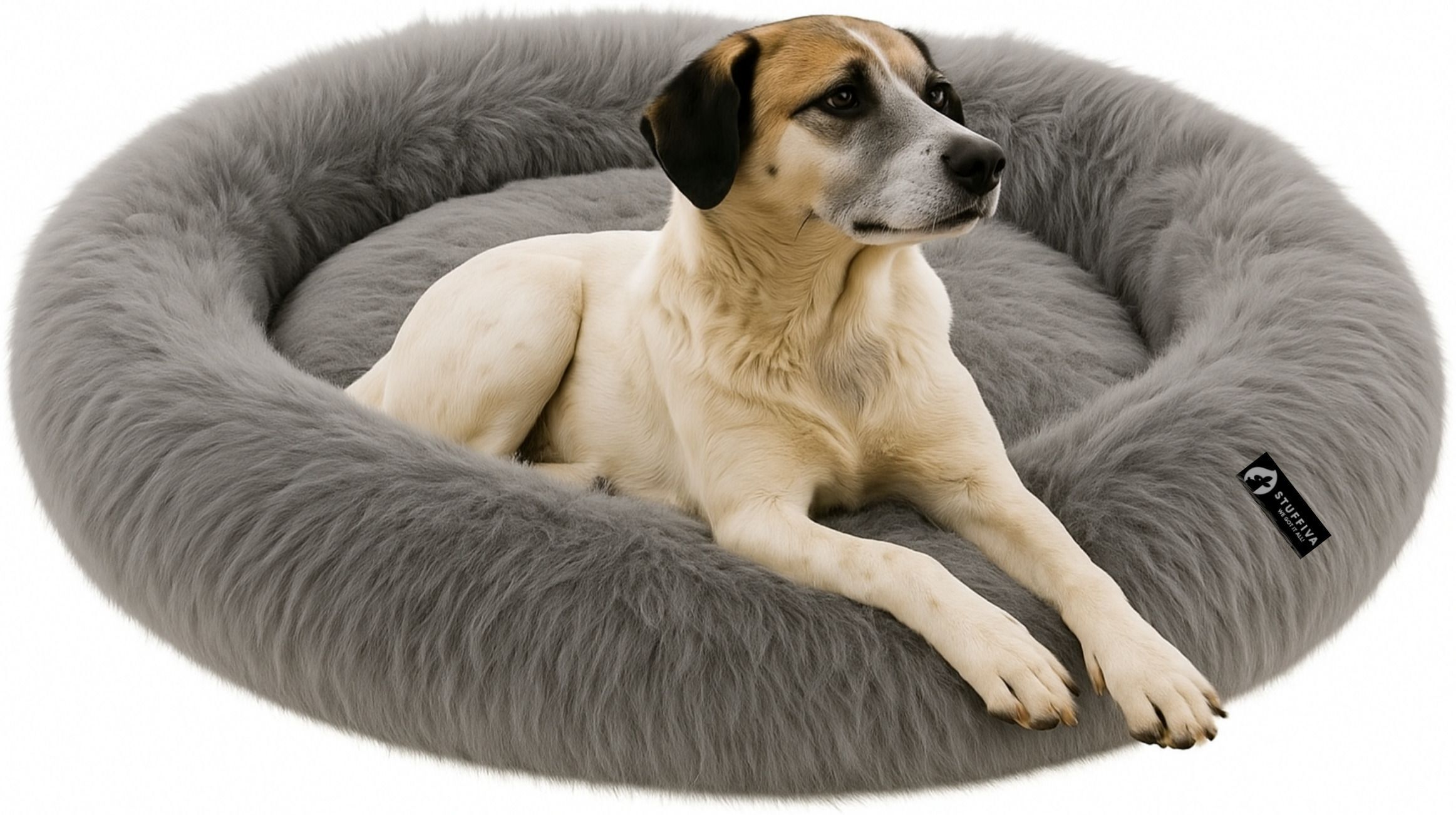 Oval Shaped Faux Fur PET Bed | for Dogs, Cats L Pet Bed-image-19