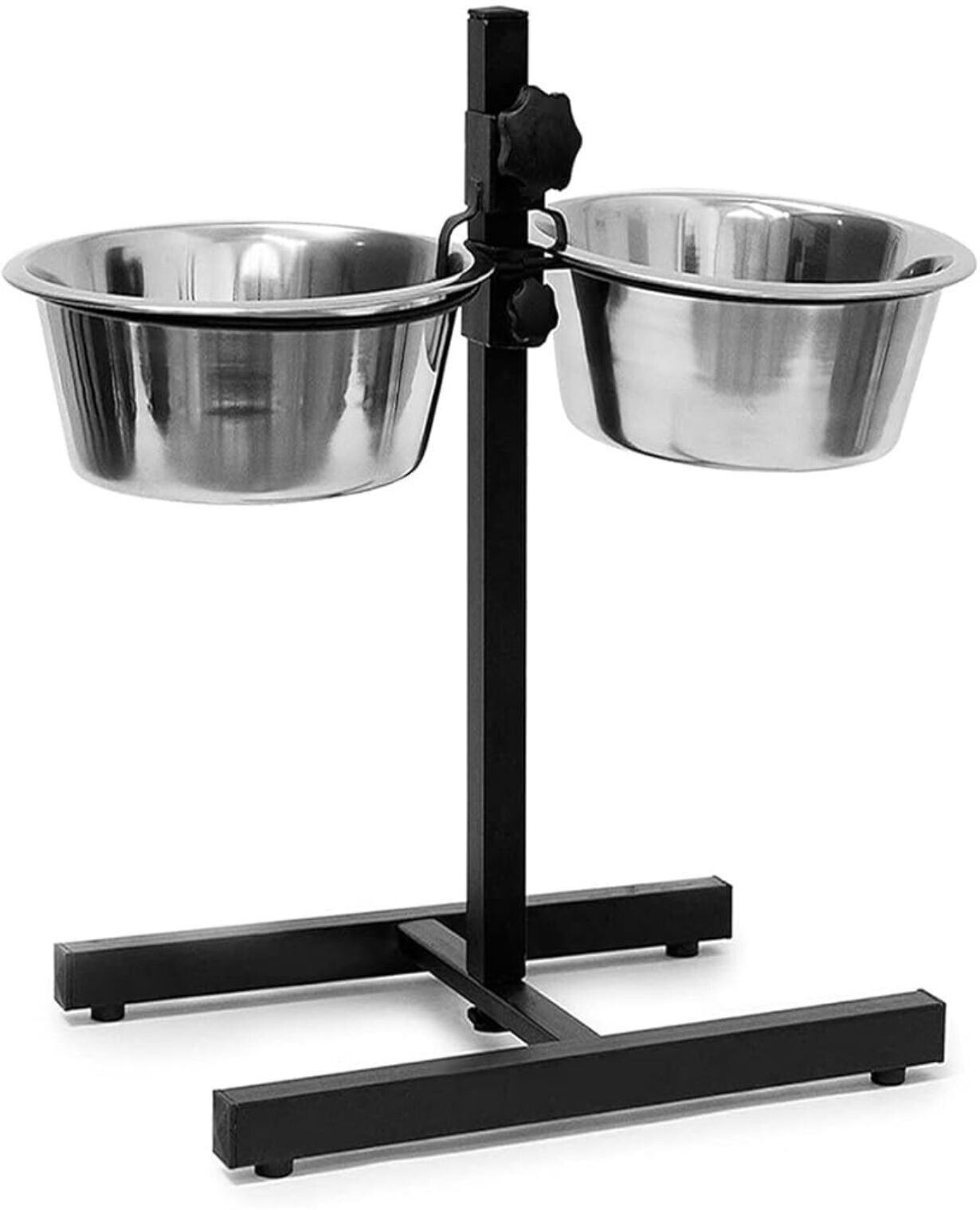 bowlfull buddies 2800ml Adjustable Pets Bowl H-Base Stand with Stainless Steel Removable Bowls Stainless Steel Pet Bowl-picture-10